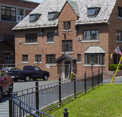 View of Sacreed Hear Rectory from Spring Avenue